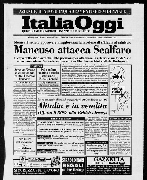 Italia oggi : quotidiano di economia finanza e politica